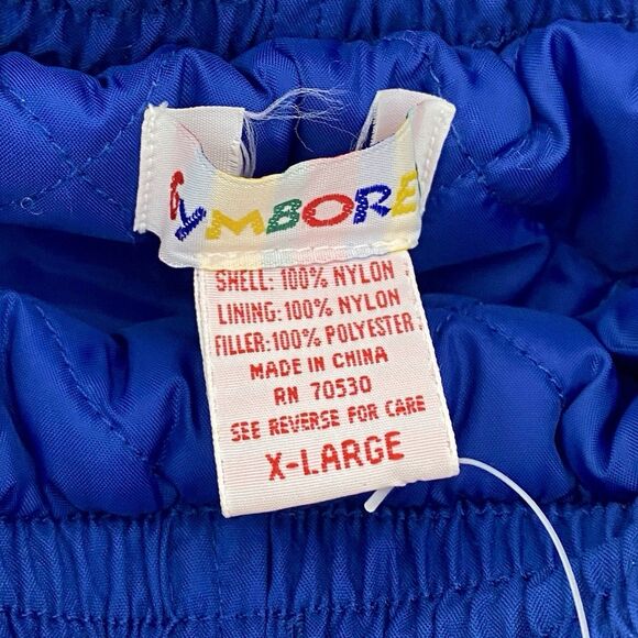 VTG Gymboree Snow Ski Pants Rainbow Tag Pull On Winter Outdoor Blue Size XL - Picture 6 of 9